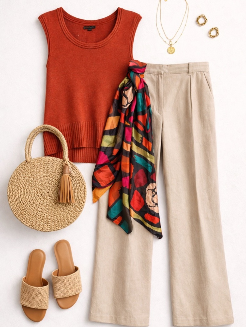 Old Navy Taylor Wide Leg Trousers Extra High Rise- Linen Blend Size: Large - Picture 3 of 5